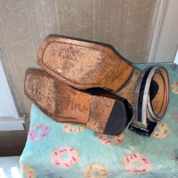 Fennix Alligator Shoes SZ9 with Mauri Alligator Belt SZ 48